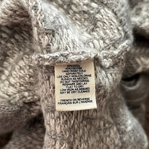 Moth | Gray and White Knit Duster with Belt Size S - Picture 10 of 11